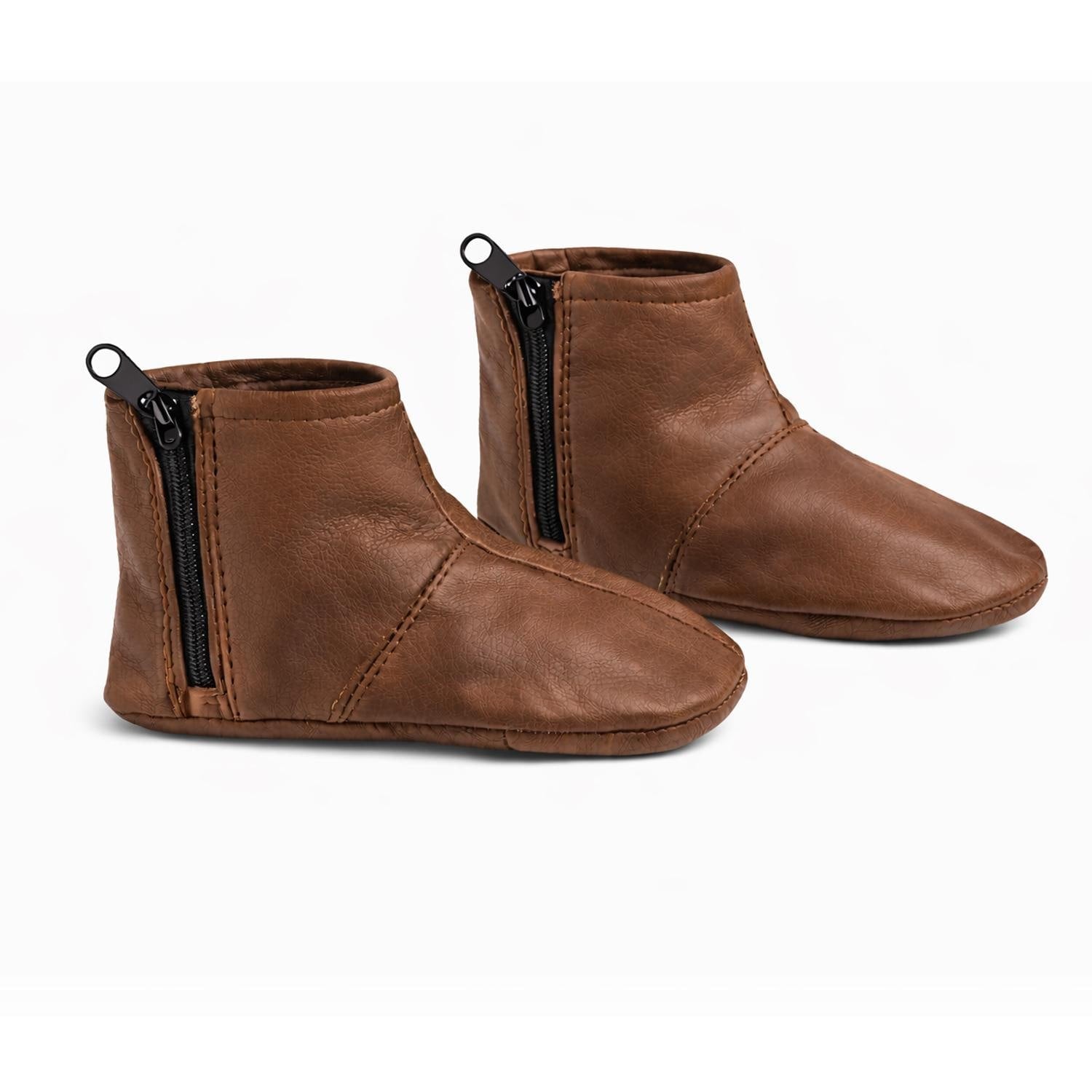 Leather Khuffain for men handmade islamic prayer footweare soft sole indoor shoes