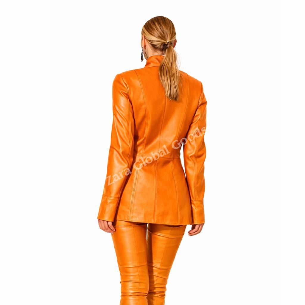 Multi Color Women Leather In Jacket Multiple Color Option Bold & Classic Winter Coat