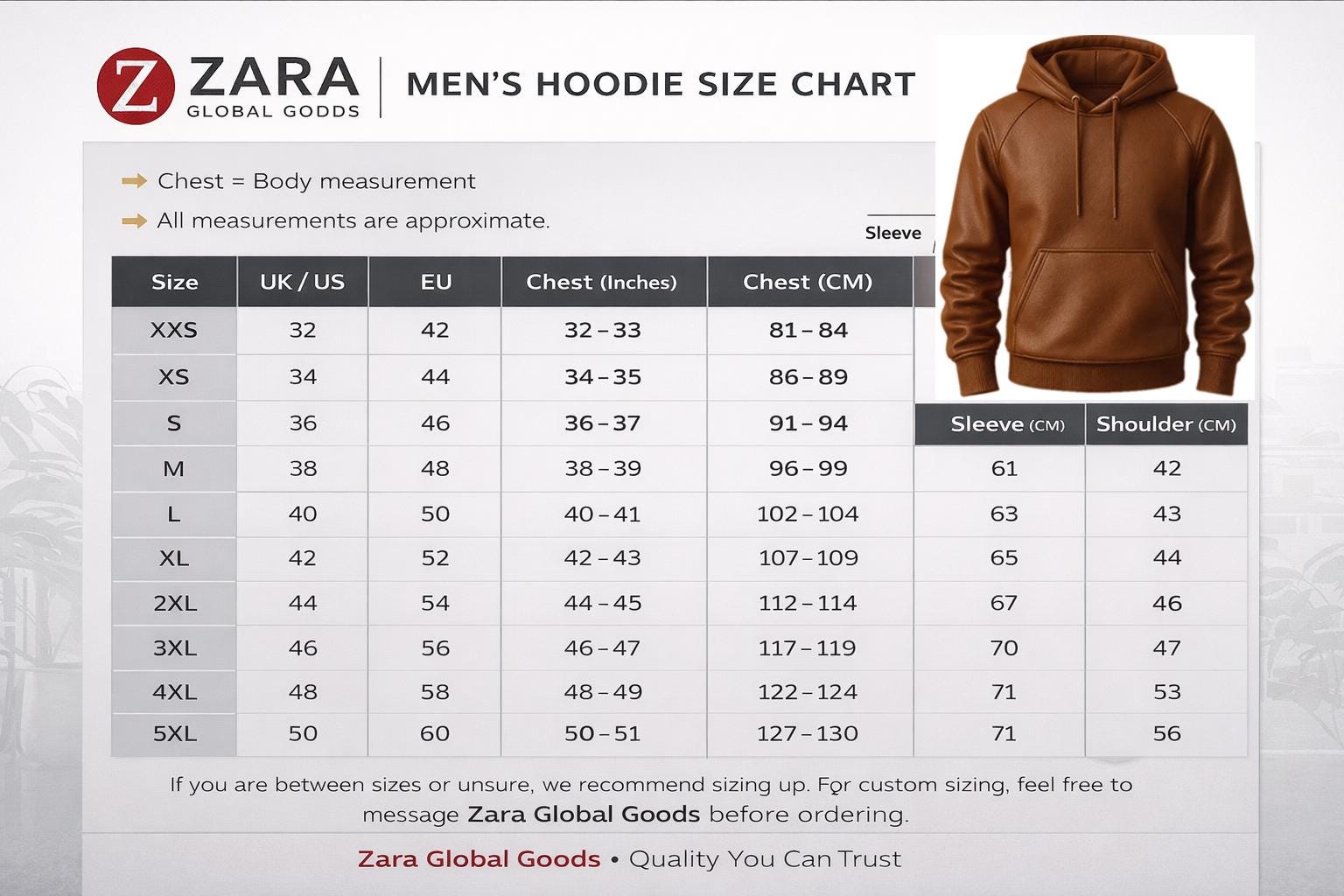 Men’s Brown Leather Hoodie – Casual Pullover Hooded Sweatshirt