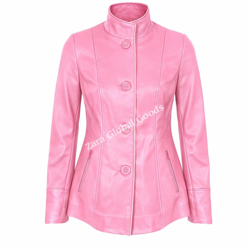 Multi Color Women Leather In Jacket Multiple Color Option Bold & Classic Winter Coat