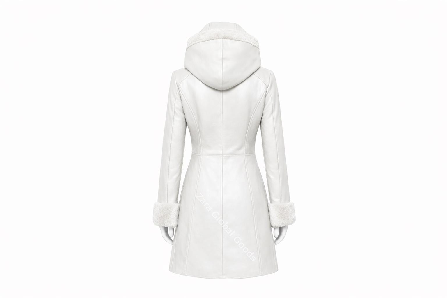 Multi Color Women’s Leather Hooded Coat – Handmade Winter Sheepskin Style Toggle Jacket